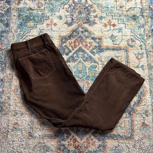 Vintage Polo Ralph Lauren Brown Corduroy Pants Size 37